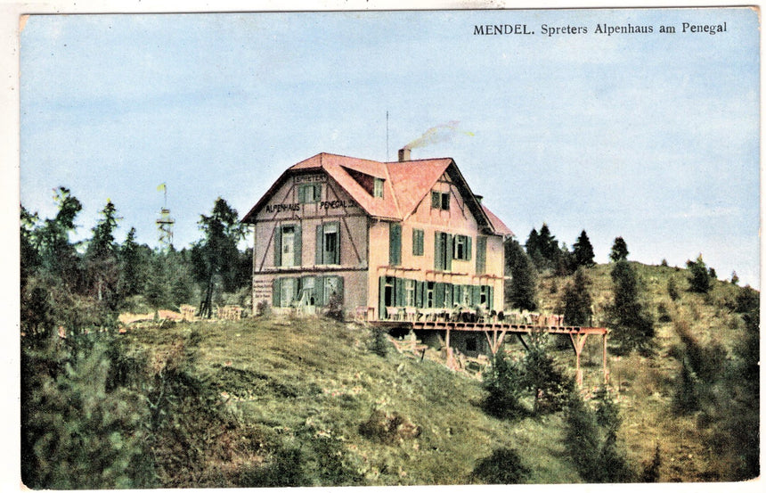 Cartolina Sudtirol Alto Adige Bolzano Bozen la Mendola Alpenhaus am Penegal | Collezionissimo