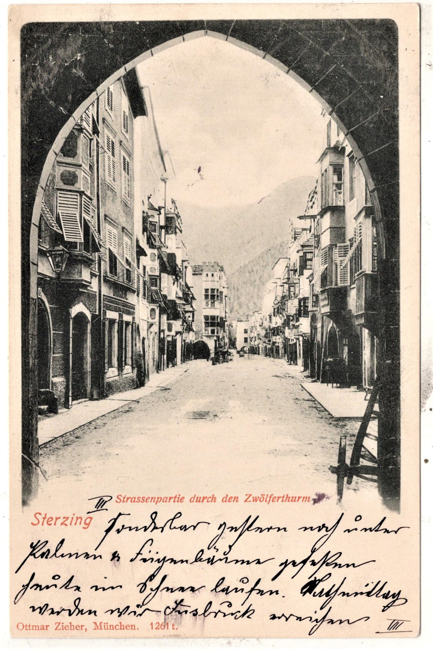 Cartolina Sudtirol Alto Adige Bolzano Bozen Vipiteno Sterzing Strassenpartie | Collezionissimo