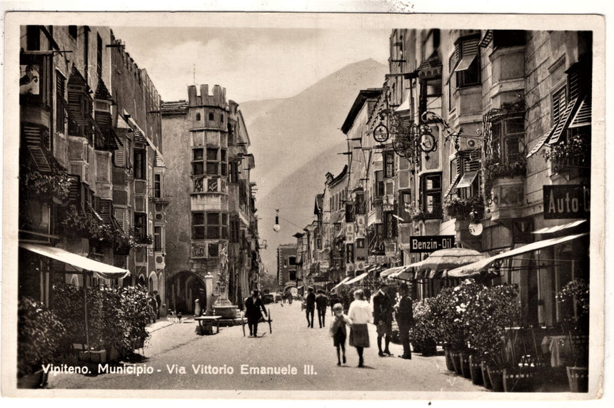 Cartolina Sudtirol Alto Adige Bolzano Bozen Vipiteno Sterzing via V.Emanuele III | Collezionissimo