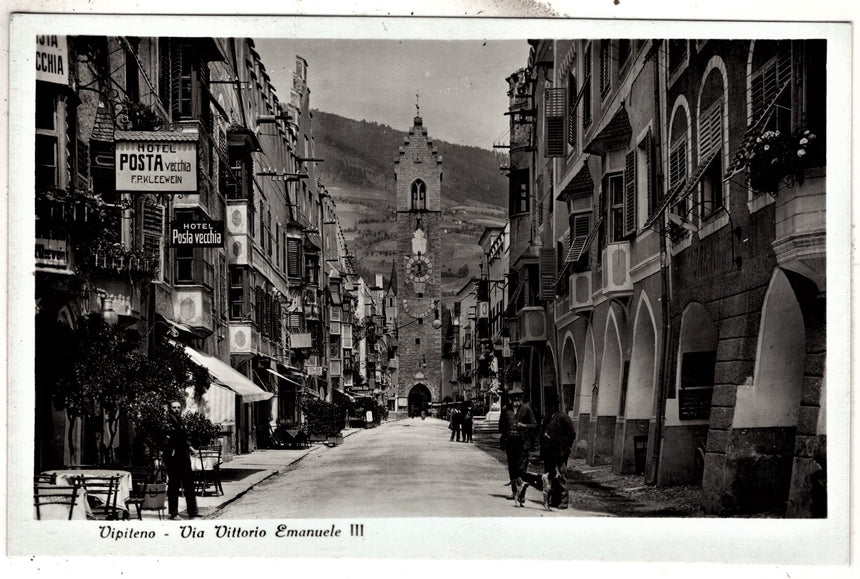 Cartolina Sudtirol Alto Adige Bolzano Bozen Vipiteno Sterzing via V.Emanuele III | Collezionissimo