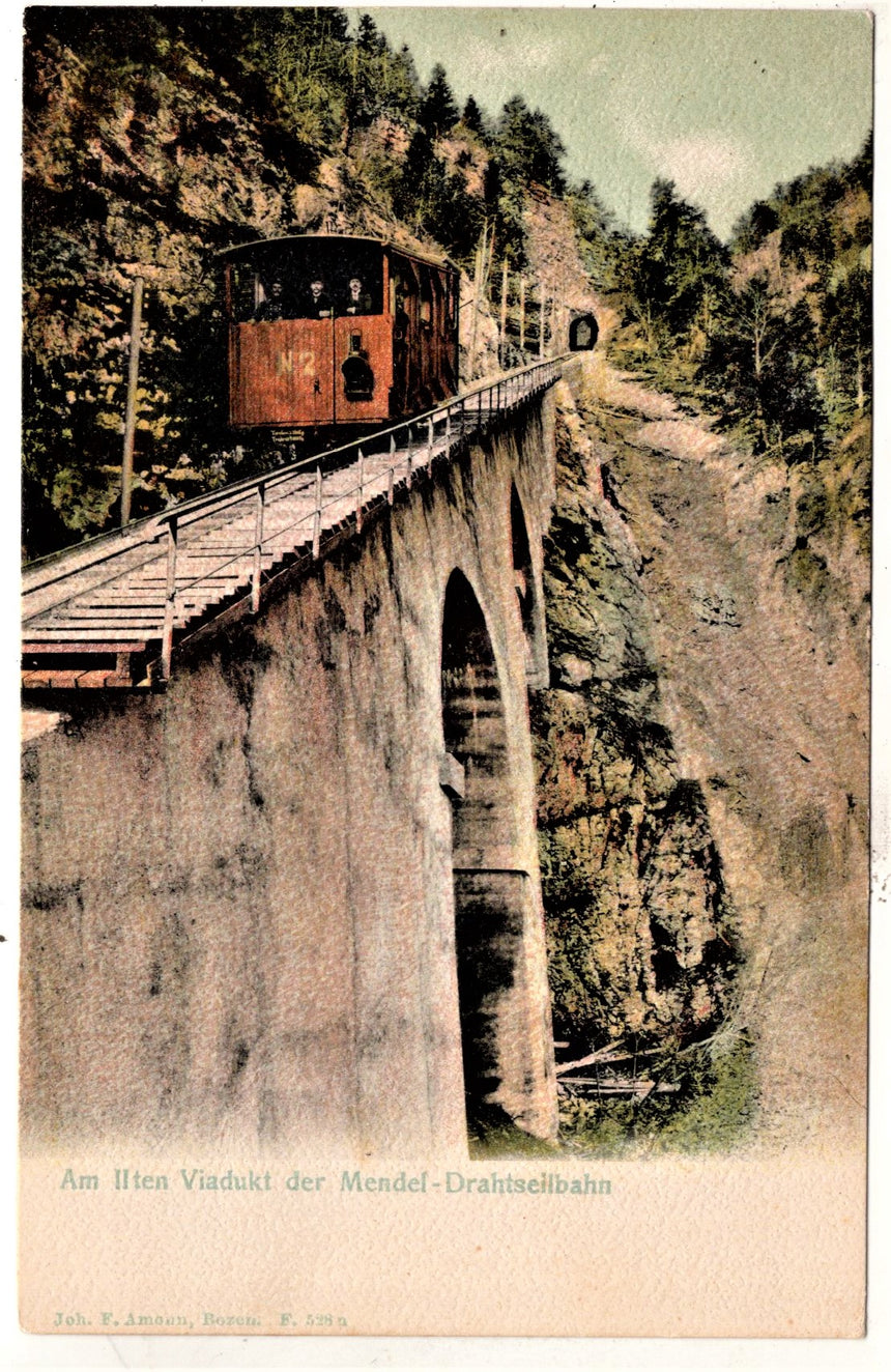 Cartolina Sudtirol Alto Adige Bolzano Bozen Mendola il trenino | Collezionissimo