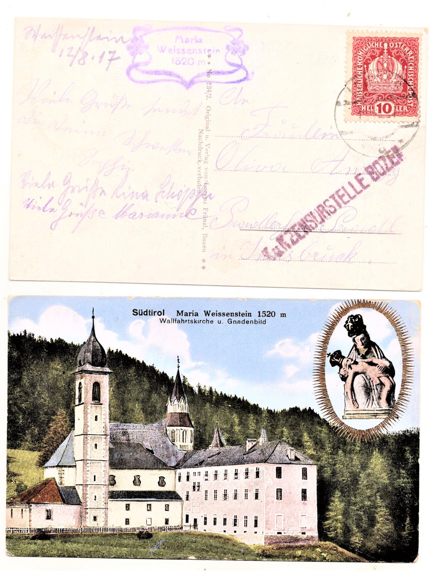 Cartolina Sudtirol Alto Adige Bolzano Pietralba Weissenstein bei Bozen | Collezionissimo