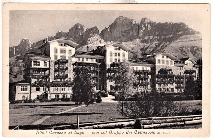 Cartolina Sudtirol Alto Adige Bolzano Bozen Hotel Carezza Karerseehotel Dolomiti | Collezionissimo