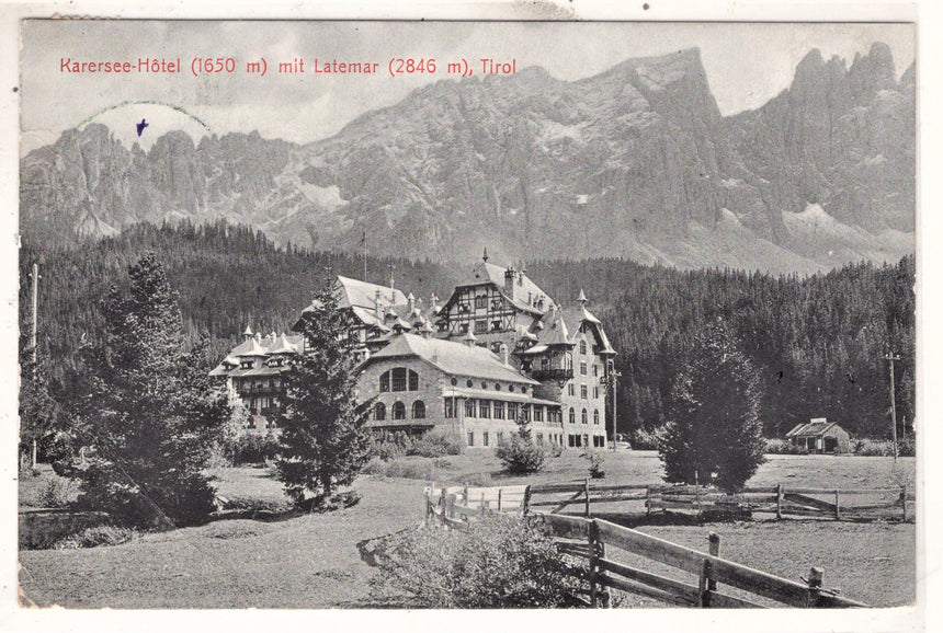 Cartolina Sudtirol Alto Adige Bolzano Bozen Hotel Carezza Karerseehotel Dolomiti | Collezionissimo