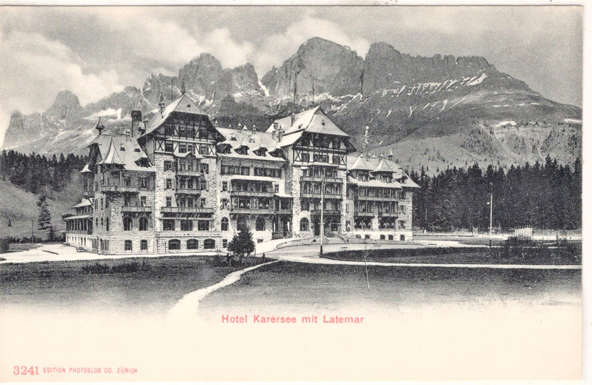 Cartolina Sudtirol Alto Adige Bolzano Bozen Hotel Carezza Karerseehotel Dolomiti | Collezionissimo