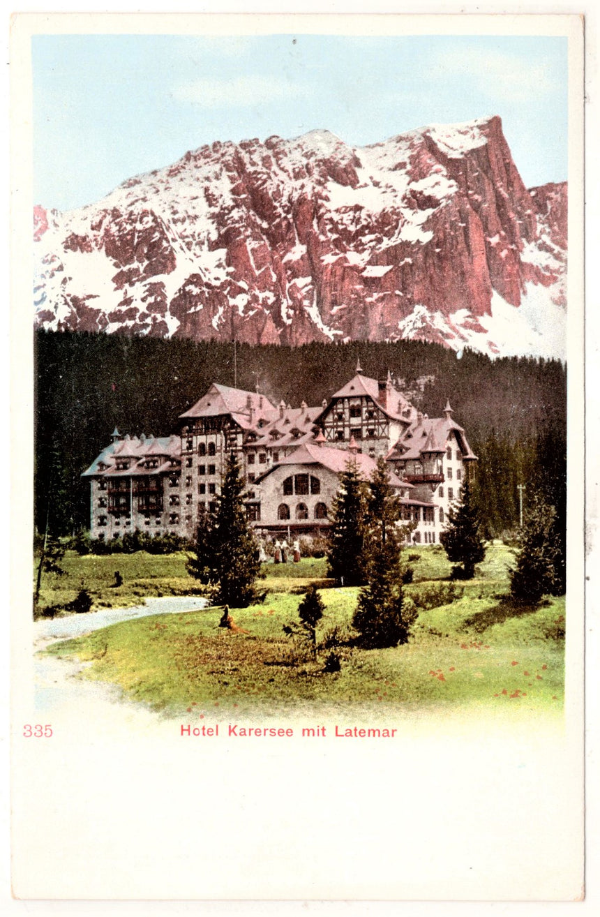 Cartolina Sudtirol Alto Adige Bolzano Bozen Hotel Carezza Karerseehotel Dolomiti | Collezionissimo