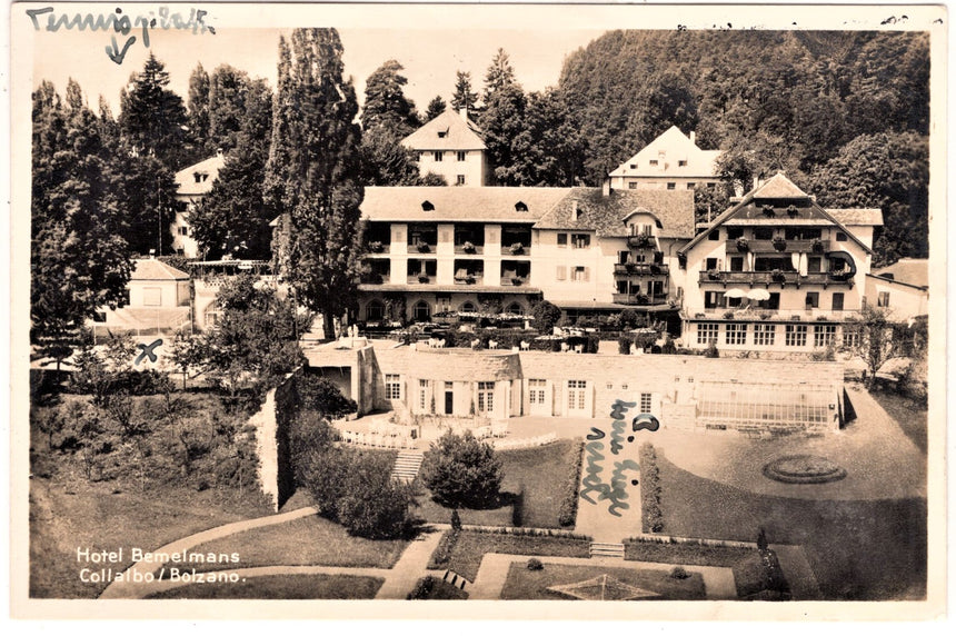 Cartolina Sudtirol Alto Adige Bolzano Bozen Colalbo sul Renon Hotel Bemelmans | Collezionissimo