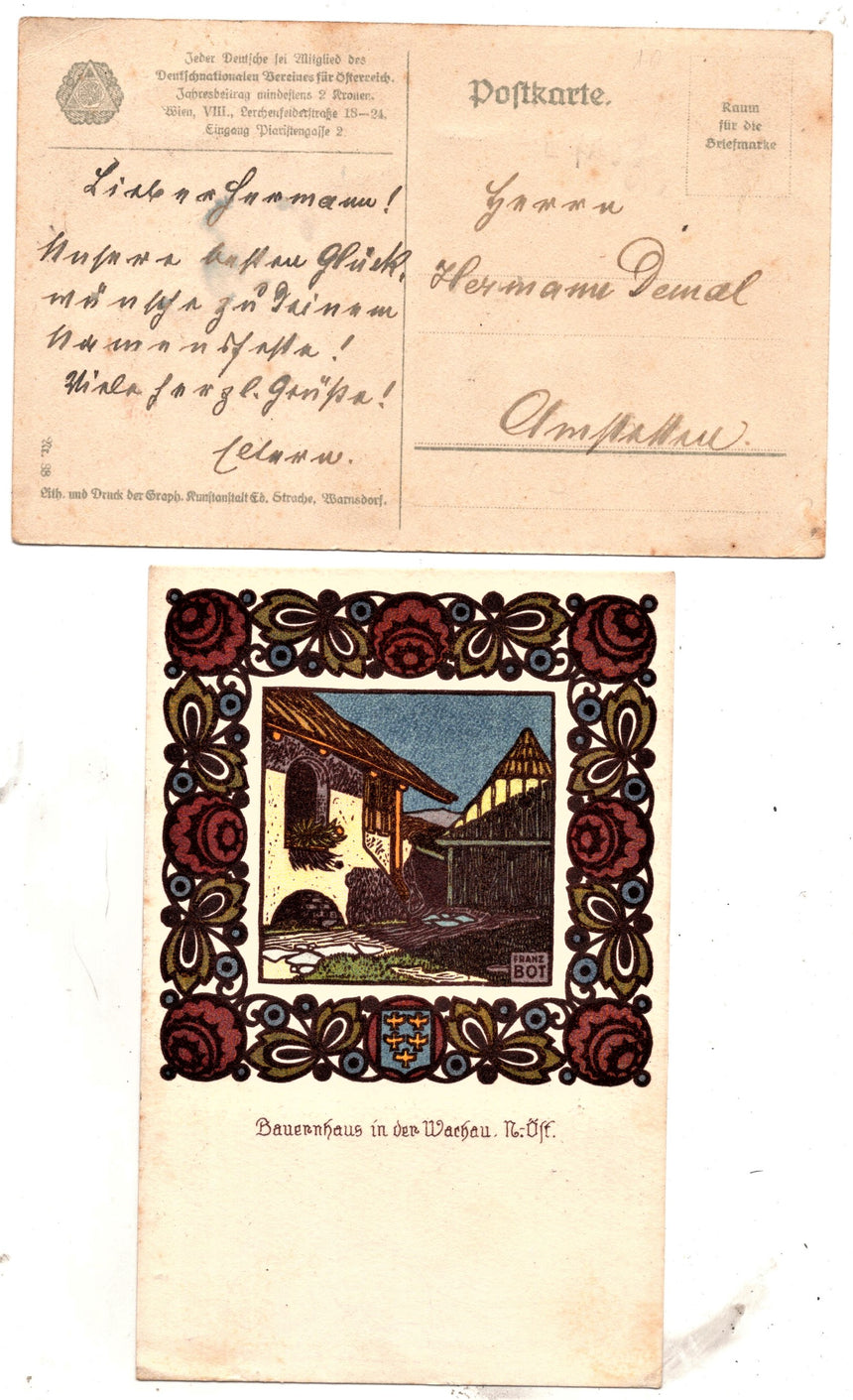 Cartolina Sudtirol Alto Adige Bolzano Bozen Franz Bot 33 Frohliche Ostern | Collezionissimo