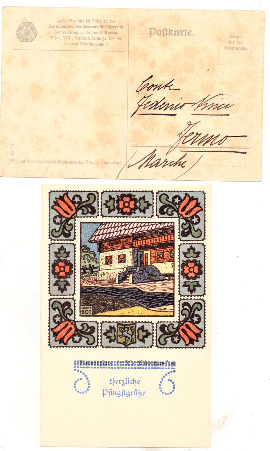 Cartolina Sudtirol Alto Adige Bolzano Bozen Franz Bot 34 Bauernhaus | Collezionissimo