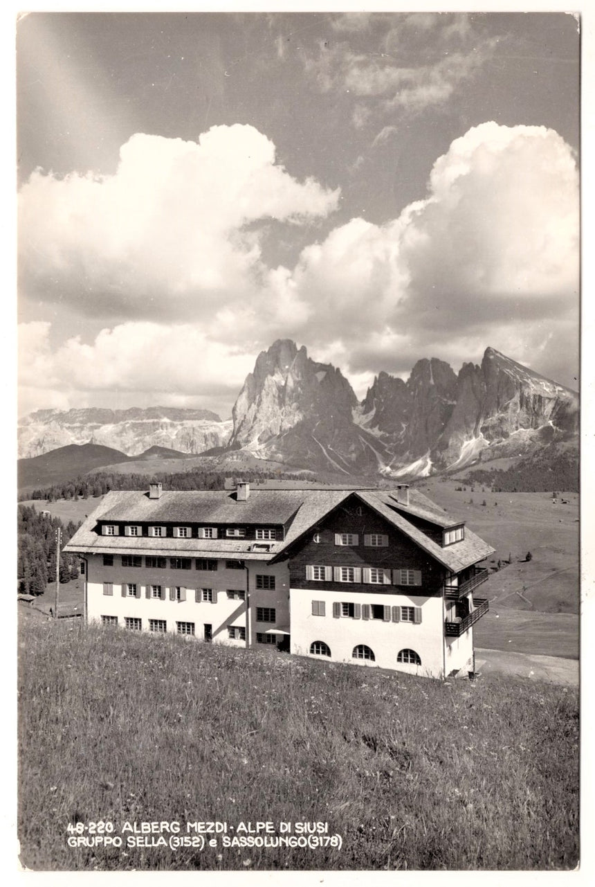 Cartolina Sudtirol Alto Adige Bolzano Bozen Alpe di Siusi albergo Mezdi | Collezionissimo