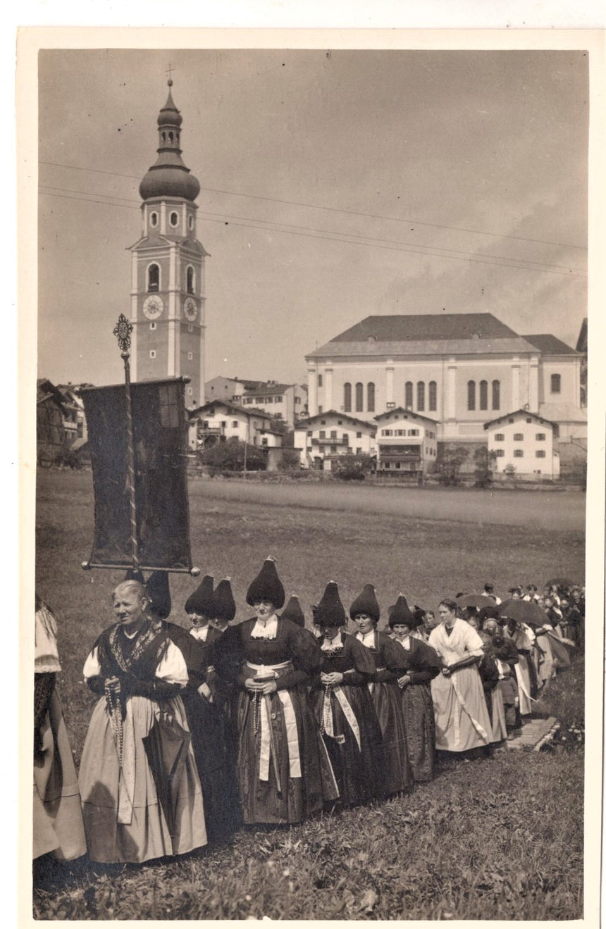 Cartolina Sudtirol Alto Adige Bolzano Bozen Castelrotto Siusi processione | Collezionissimo