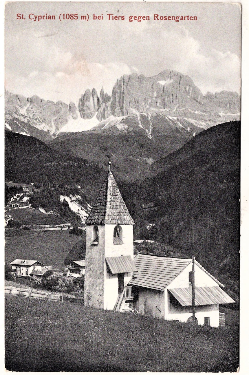 Cartolina Sudtirol Alto Adige Bolzano Bozen St. Cyprian bei Tiers | Collezionissimo