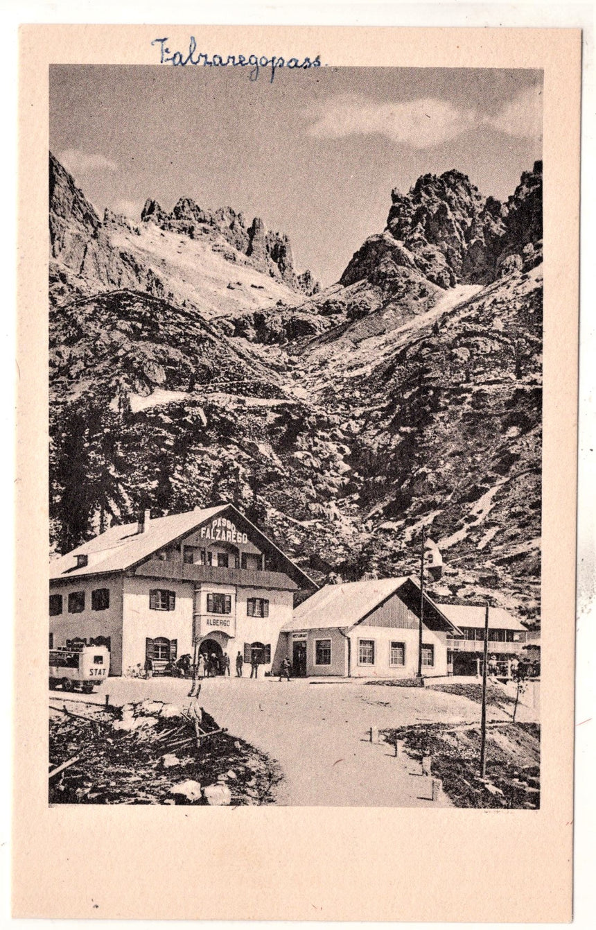 Cartolina Sudtirol Alto Adige Bolzano Bozen Passo Falzarego albergo | Collezionissimo