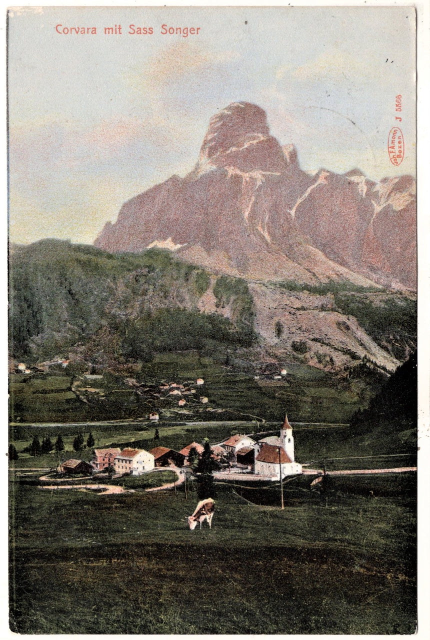 Cartolina Sudtirol Alto Adige Bolzano Bozen Corvara mit Sass Songer | Collezionissimo