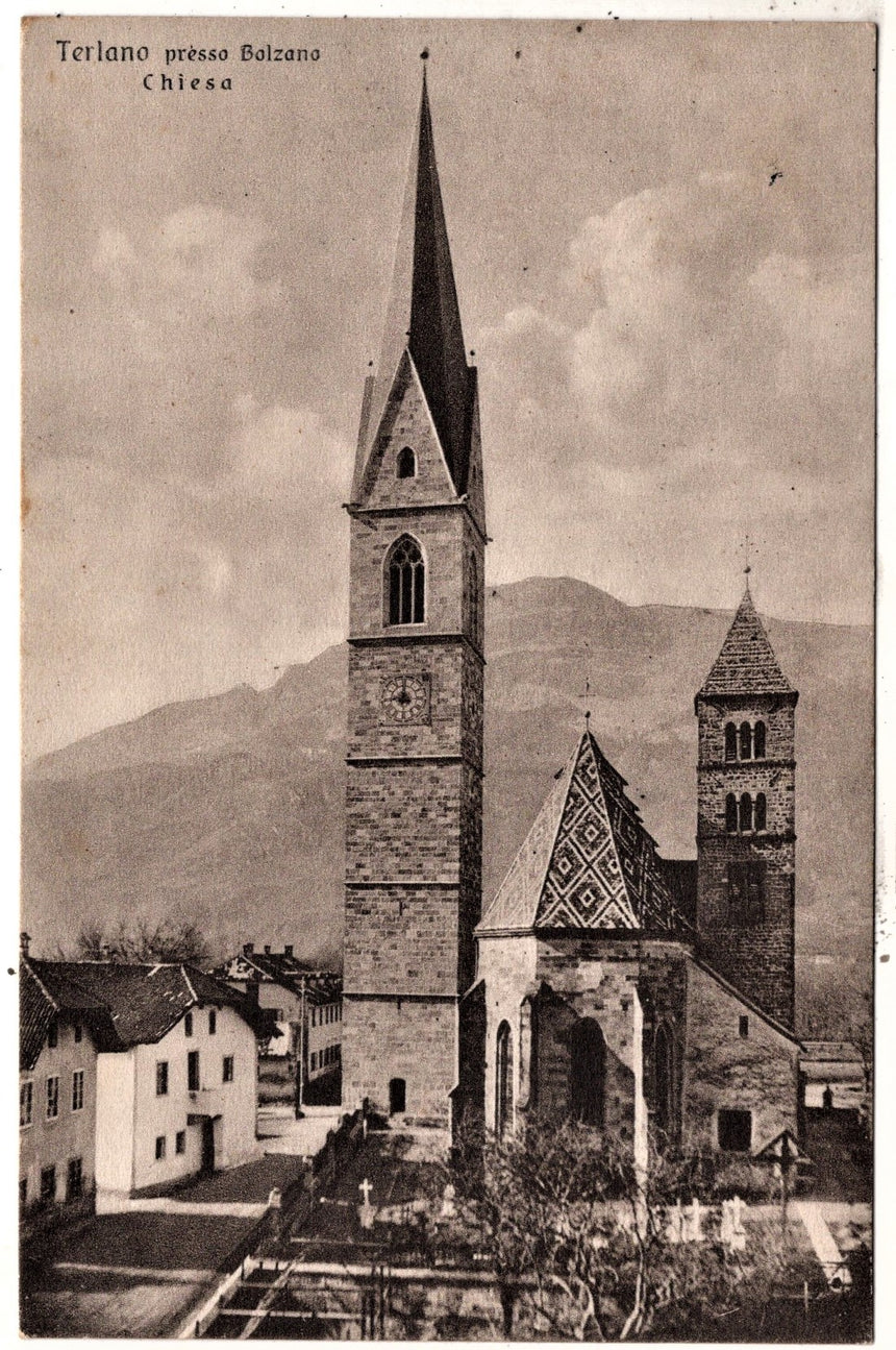 Cartolina Sudtirol Alto Adige Bolzano Bozen Terlano la chiesa | Collezionissimo