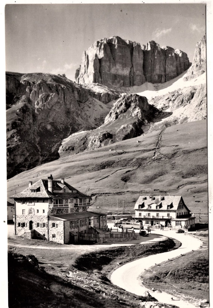 Cartolina Sudtirol Alto Adige Bolzano Bozen Passo Pordoi albergo | Collezionissimo