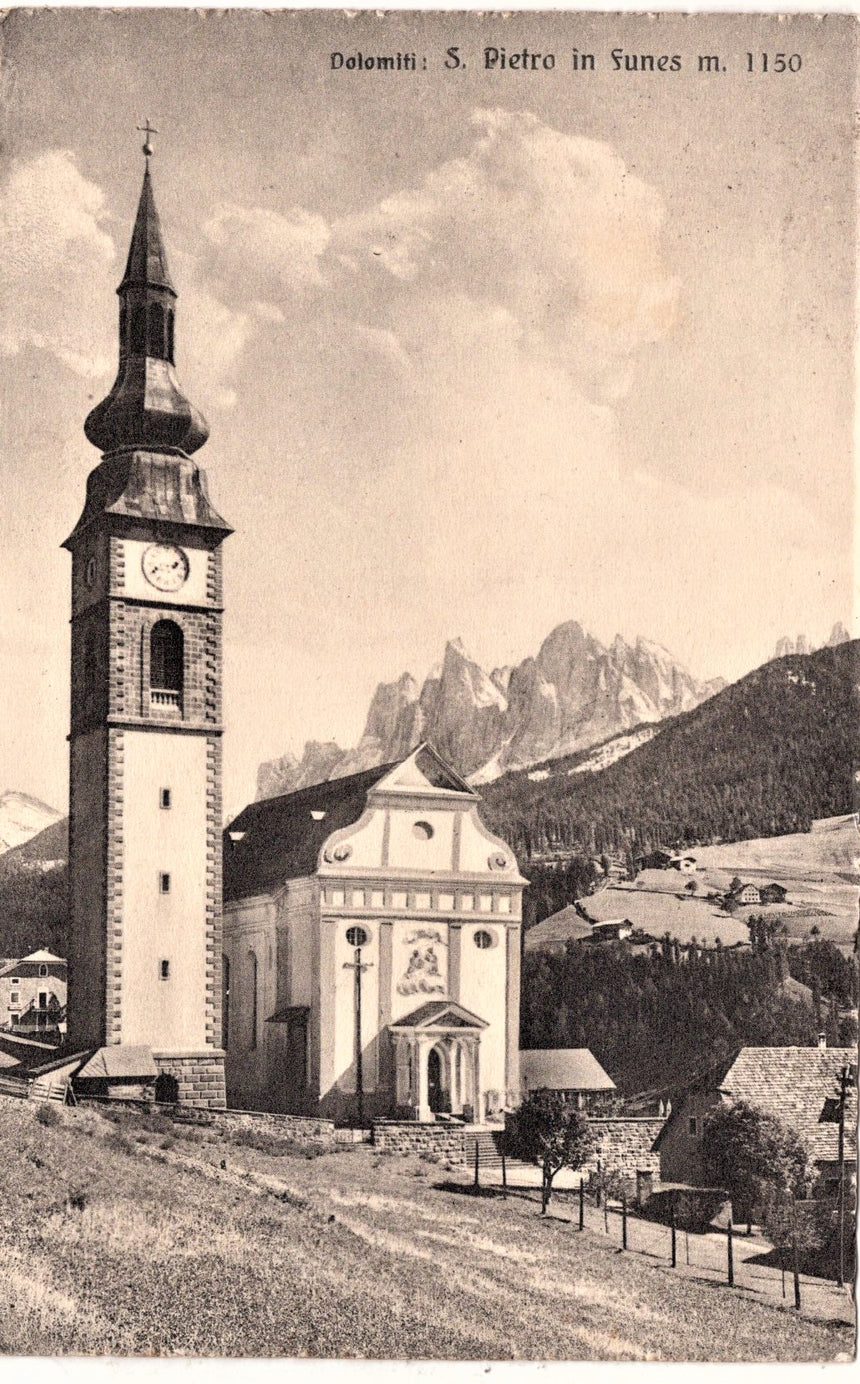 Cartolina Sudtirol Alto Adige Bolzano Bozen San Pietro in Val di Funes | Collezionissimo