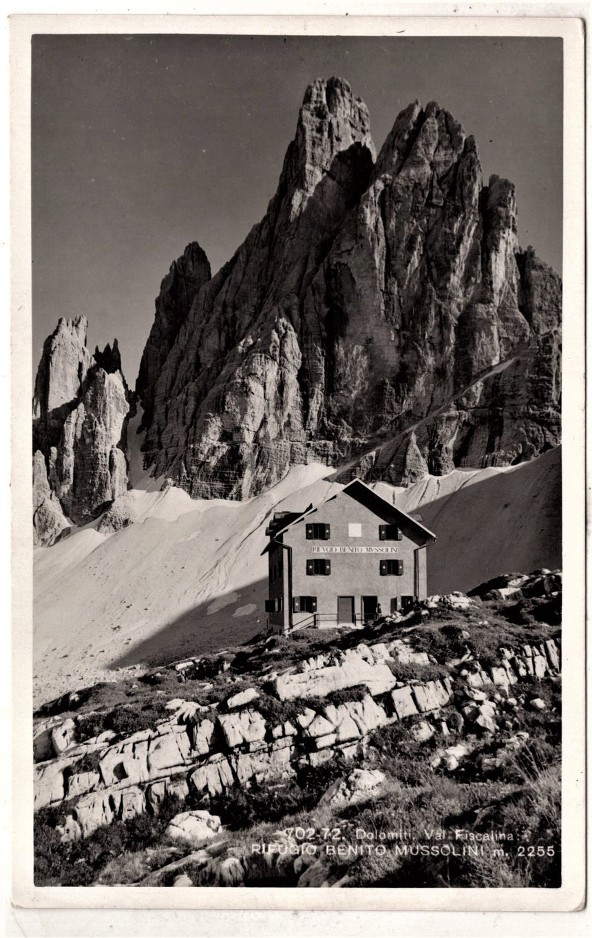 Cartolina Sudtirol Alto Adige Bolzano Bozen Dolomiti rifugio B. Mussolini | Collezionissimo. Cartolina firmata e viaggiata