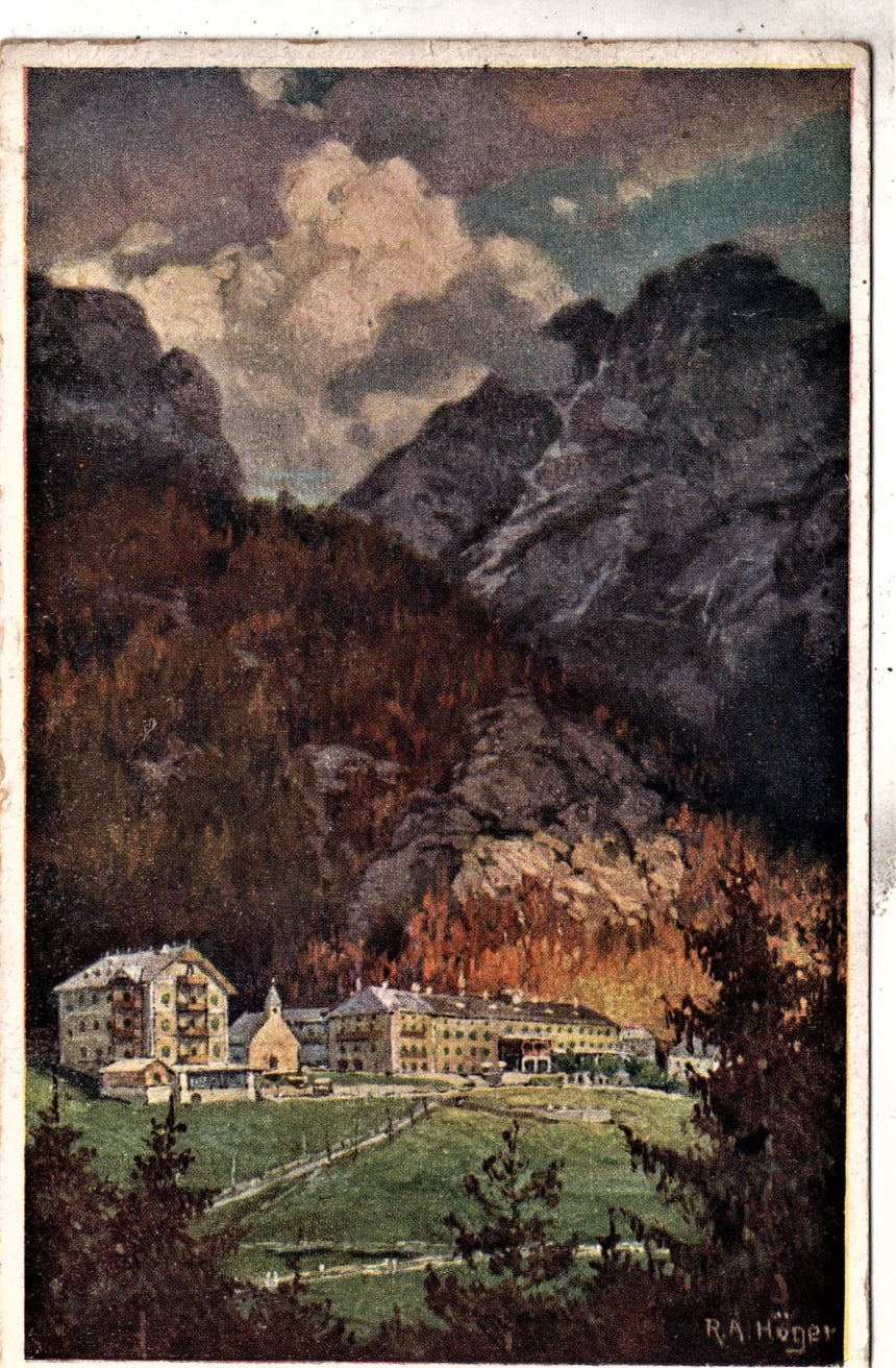 Cartolina Sudtirol Alto Adige Bolzano Bozen Hotel Bagni di Braies vecchia | Collezionissimo