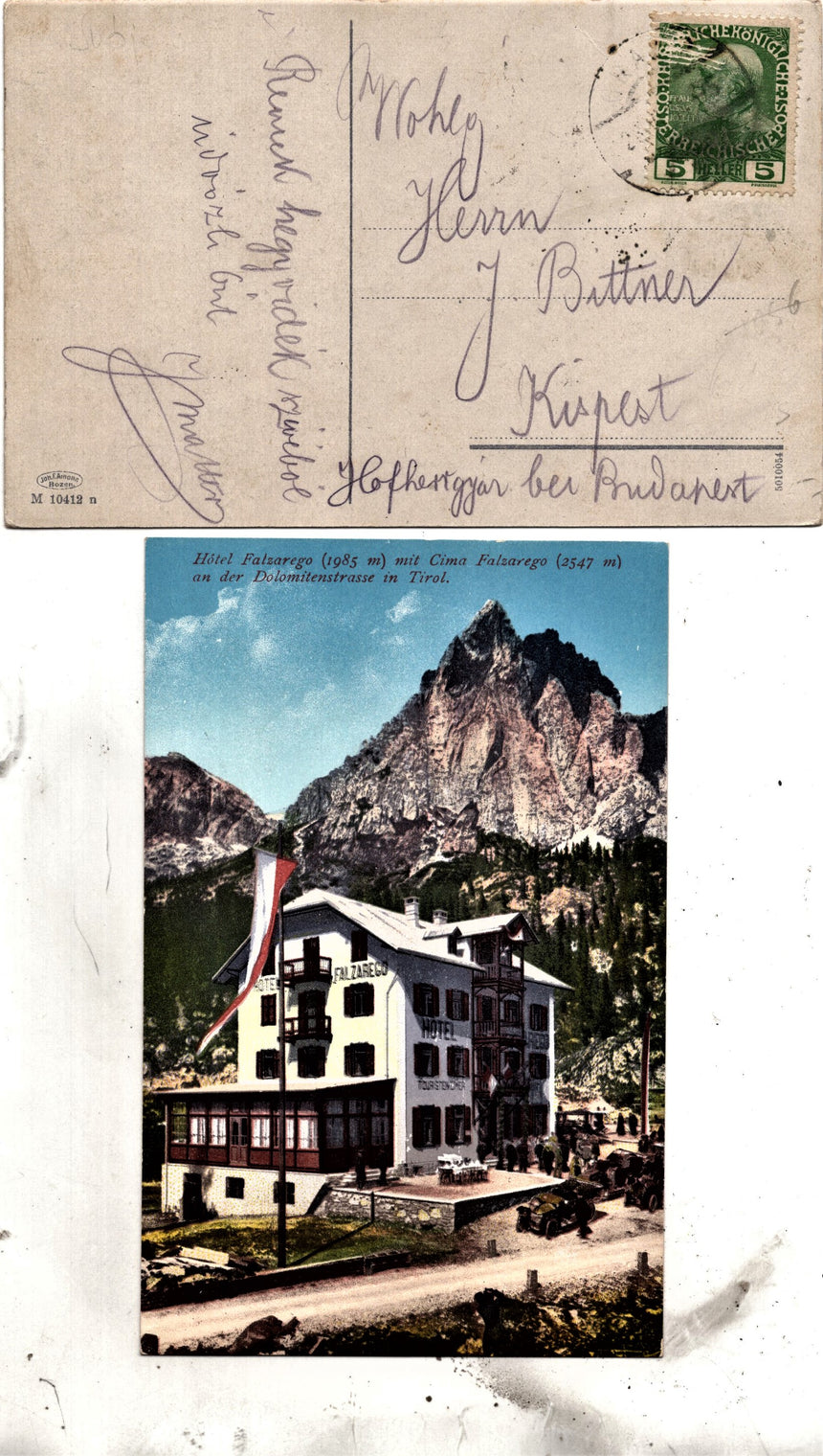 Cartolina Sudtirol Alto Adige Bolzano Bozen Dolomiti Hotel Falzarego | Collezionissimo