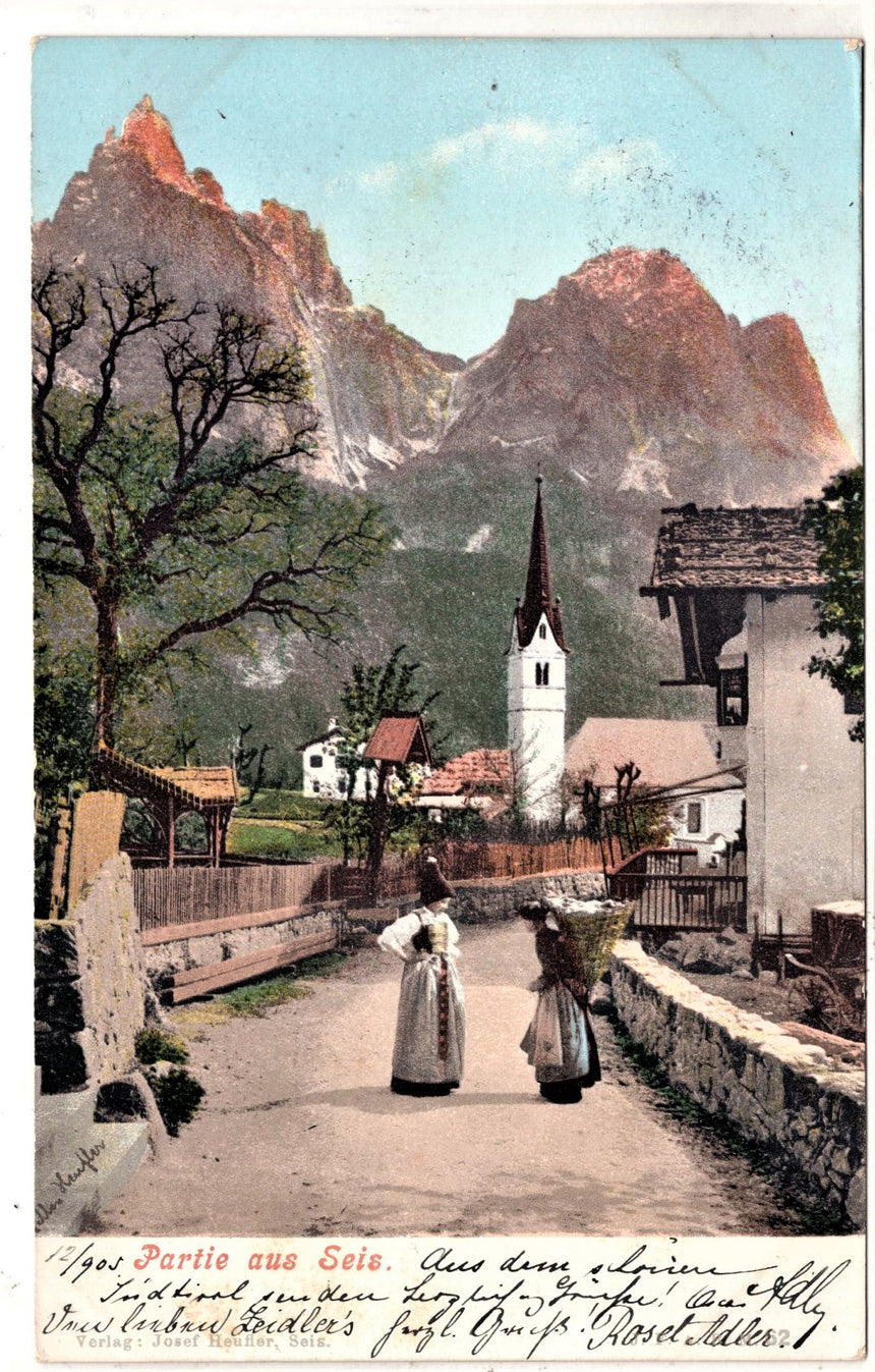 Cartolina Sudtirol Alto Adige Bolzano Bozen Partie aus Seis | Collezionissimo