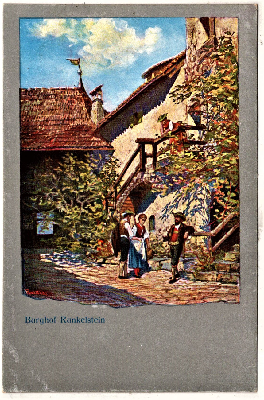 Cartolina Sudtirol Alto Adige Bolzano Bozen Burghof Runkelstein | Collezionissimo