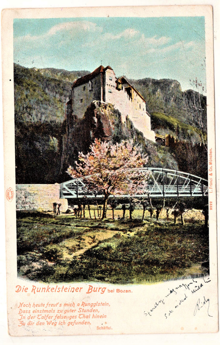 Cartolina Sudtirol Alto Adige Bolzano Bozen Burg Runkelstein | Collezionissimo