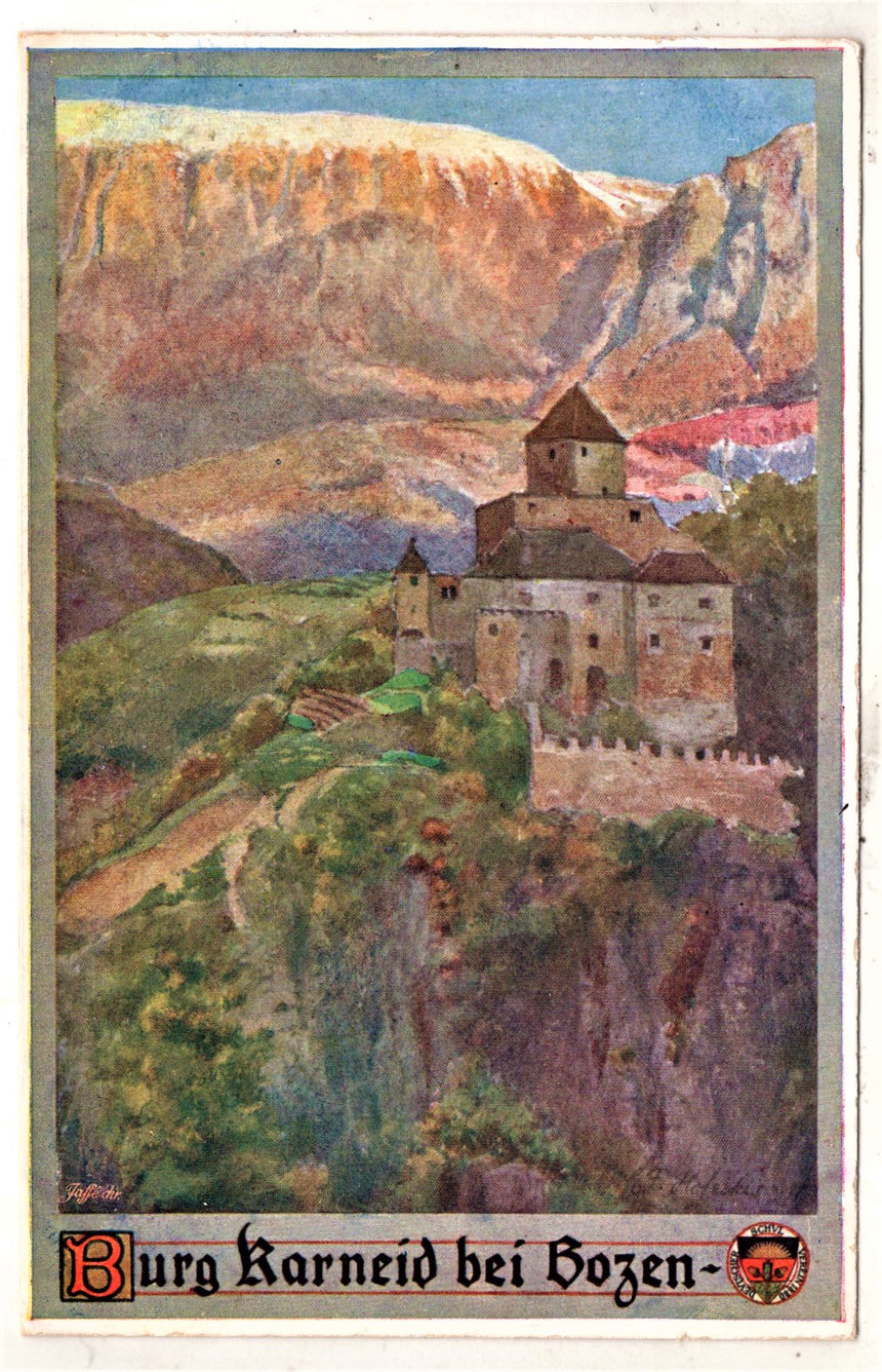 Cartolina Sudtirol Alto Adige Bolzano Bozen Burg Karneid Schulverein 340 | Collezionissimo