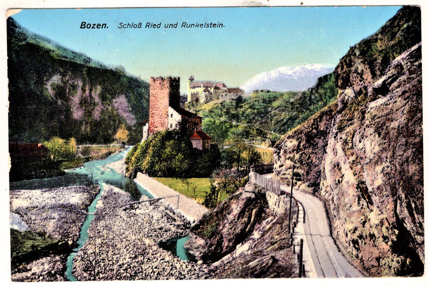 Cartolina Sudtirol Alto Adige Bolzano Bozen Schloss Ried und Runkelstein | Collezionissimo