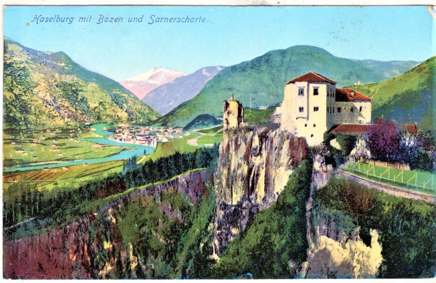 Cartolina Sudtirol Alto Adige Bolzano Bozen Haselburg und Sarnerscharte | Collezionissimo