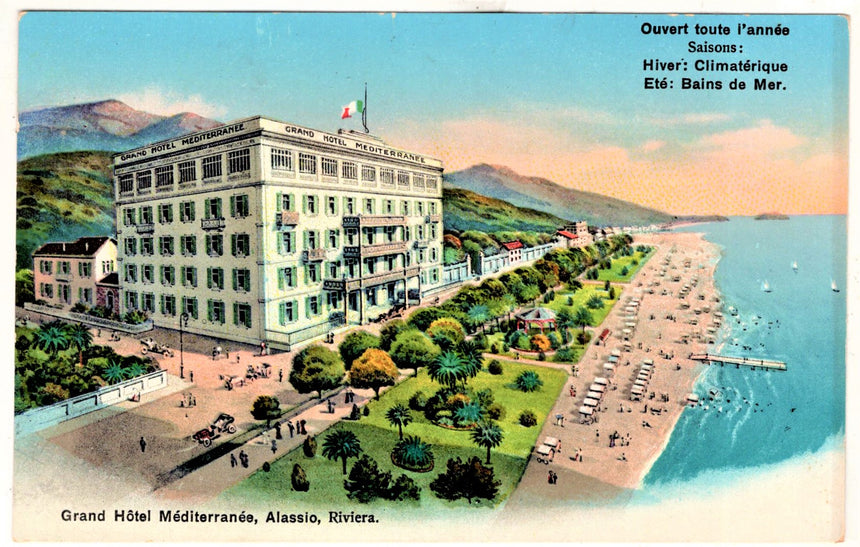 Cartolina Alassio Gran Hotel Mediterranèè | Collezionissimo