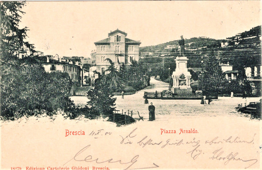 Cartolina Brescia piazza Arnaldo | Collezionissimo