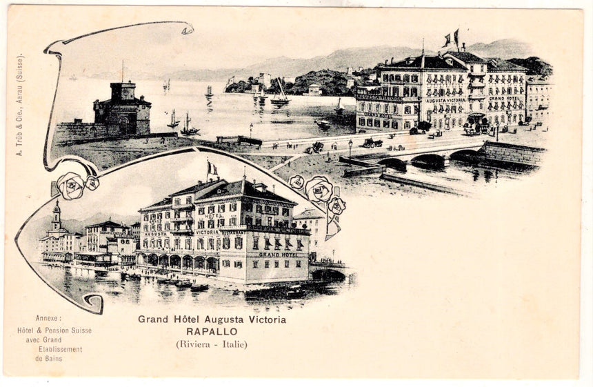 Cartolina Rapallo Gran Hotel Augusta Victoria | Collezionissimo