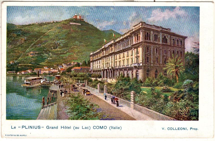 Cartolina Como Grand Hotel Plinius Colleoni prop. | Collezionissimo