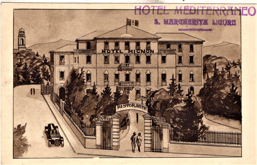 Cartolina San Margherita Ligure Hotel Mediterraneo | Collezionissimo