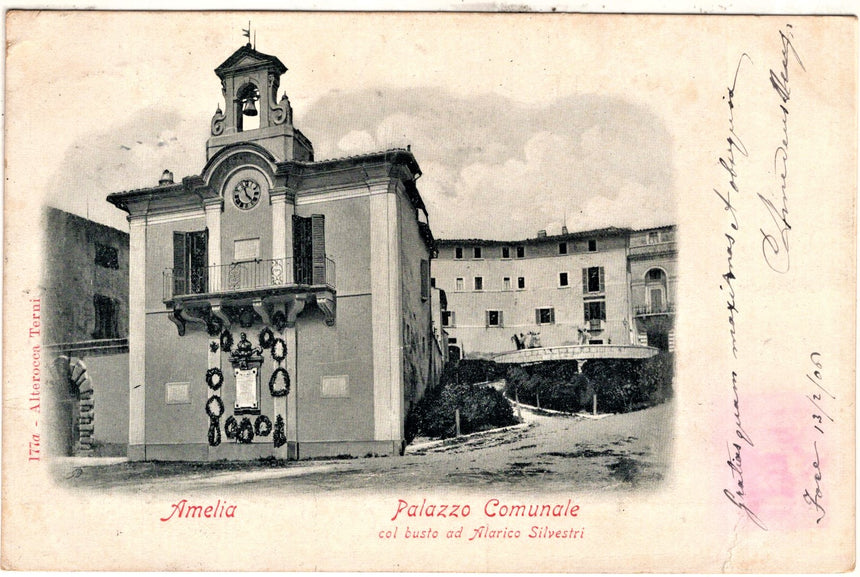 Cartolina Amelia palazzo Comunale | Collezionissimo