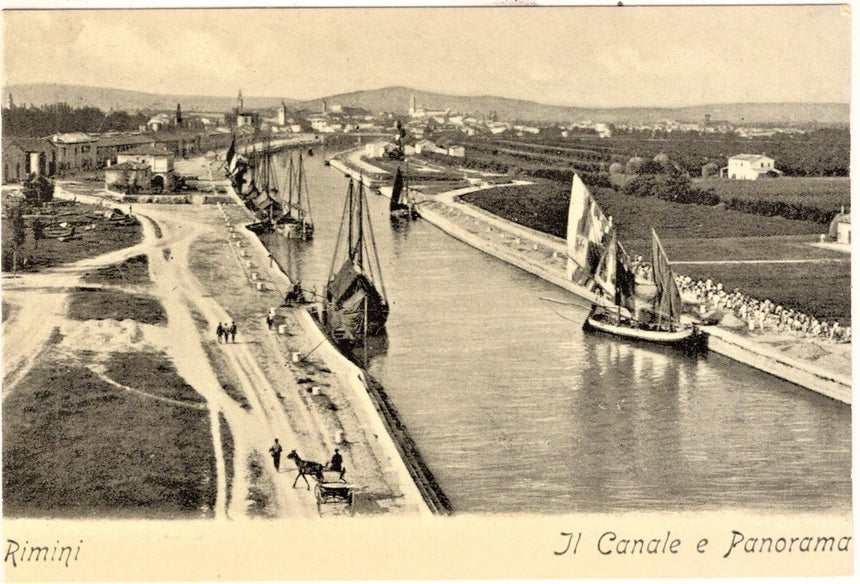 Cartolina Rimini il Canale e panorama | Collezionissimo