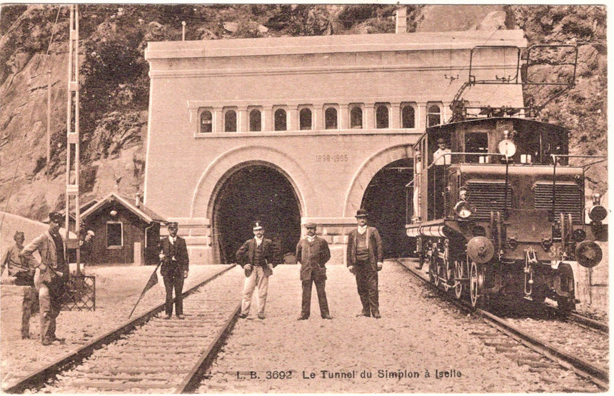 Cartolina Sempione Tunnel du Simplon à Jeselle | Collezionissimo