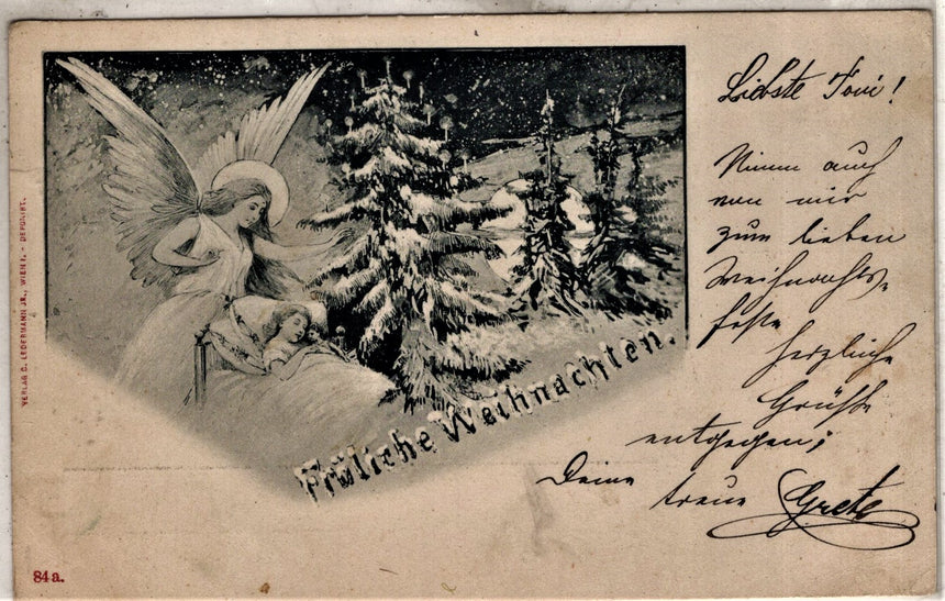 Cartolina Buon Natale / anno. Frohe Weihnachten / Neues Jahr. Merry Christmas & Happy New Year | Collezionissimo