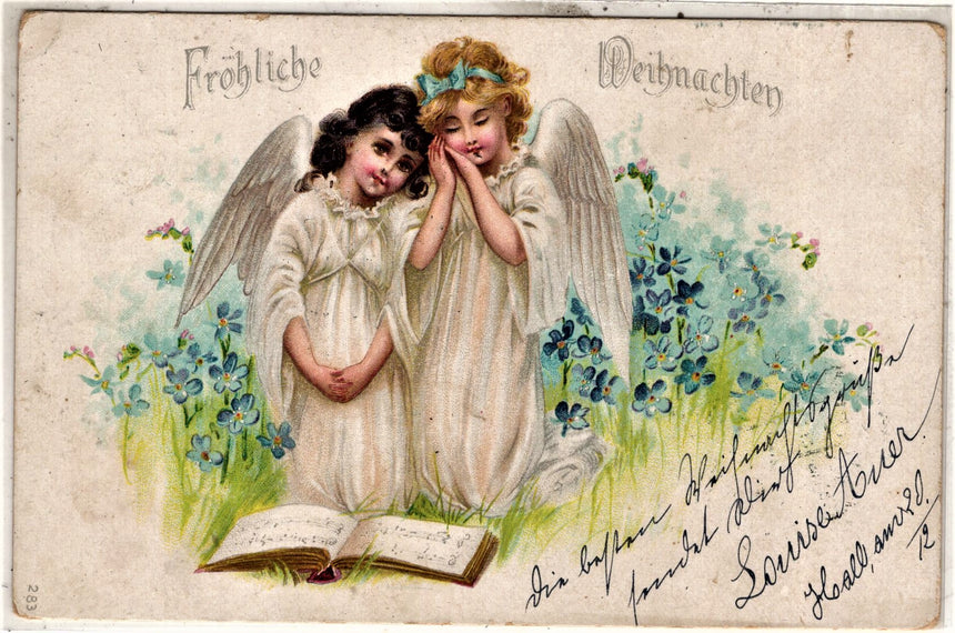 Cartolina Buon Natale / anno. Frohe Weihnachten / Neues Jahr. Merry Christmas & Happy New Year | Collezionissimo