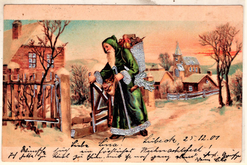 Cartolina Buon Natale / anno. Frohe Weihnachten / Neues Jahr. Merry Christmas & Happy New Year | Collezionissimo