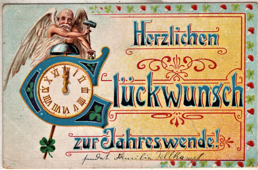 Cartolina Buon Natale / anno. Frohe Weihnachten / Neues Jahr. Merry Christmas & Happy New Year | Collezionissimo