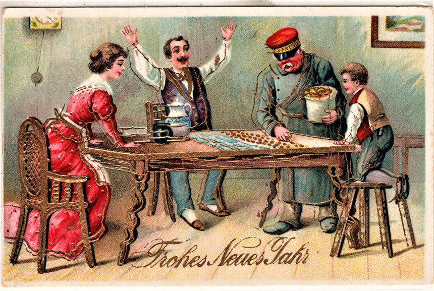 Cartolina Buon Natale / anno. Frohe Weihnachten / Neues Jahr. Merry Christmas & Happy New Year | Collezionissimo