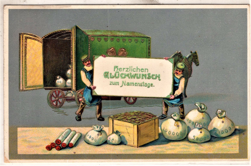 Cartolina Buon Natale / anno. Frohe Weihnachten / Neues Jahr. Merry Christmas & Happy New Year | Collezionissimo