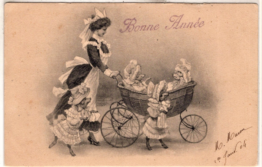 Cartolina Buon Natale / anno. Frohe Weihnachten / Neues Jahr. Merry Christmas & Happy New Year | Collezionissimo