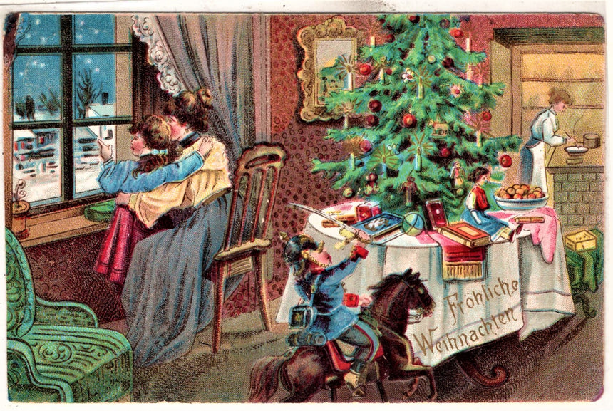 Cartolina Buon Natale / anno. Frohe Weihnachten / Neues Jahr. Merry Christmas & Happy New Year | Collezionissimo