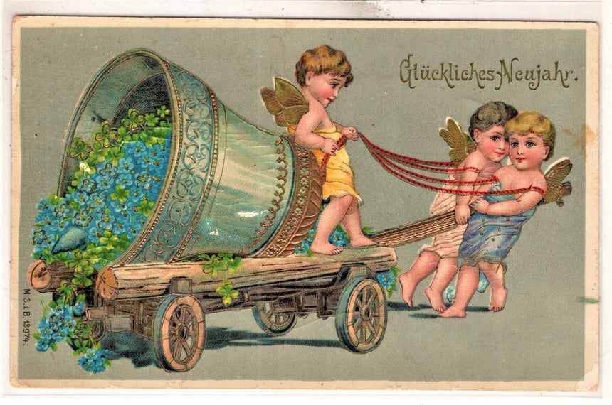 Cartolina Buon Natale / anno. Frohe Weihnachten / Neues Jahr. Merry Christmas & Happy New Year | Collezionissimo