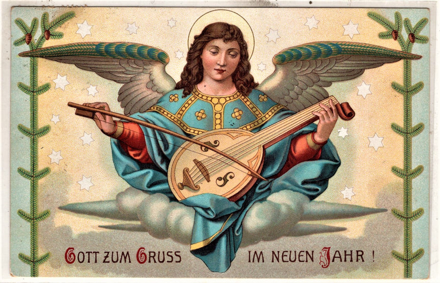 Cartolina Buon Natale / anno. Frohe Weihnachten / Neues Jahr. Merry Christmas & Happy New Year | Collezionissimo