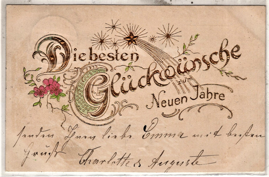 Cartolina Buon Natale / anno. Frohe Weihnachten / Neues Jahr. Merry Christmas & Happy New Year | Collezionissimo