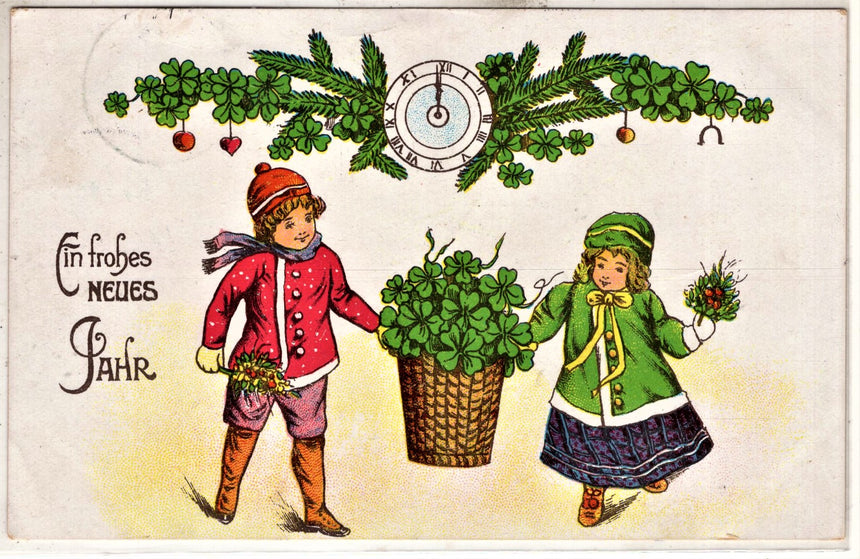 Cartolina Buon Natale / anno. Frohe Weihnachten / Neues Jahr. Merry Christmas & Happy New Year | Collezionissimo